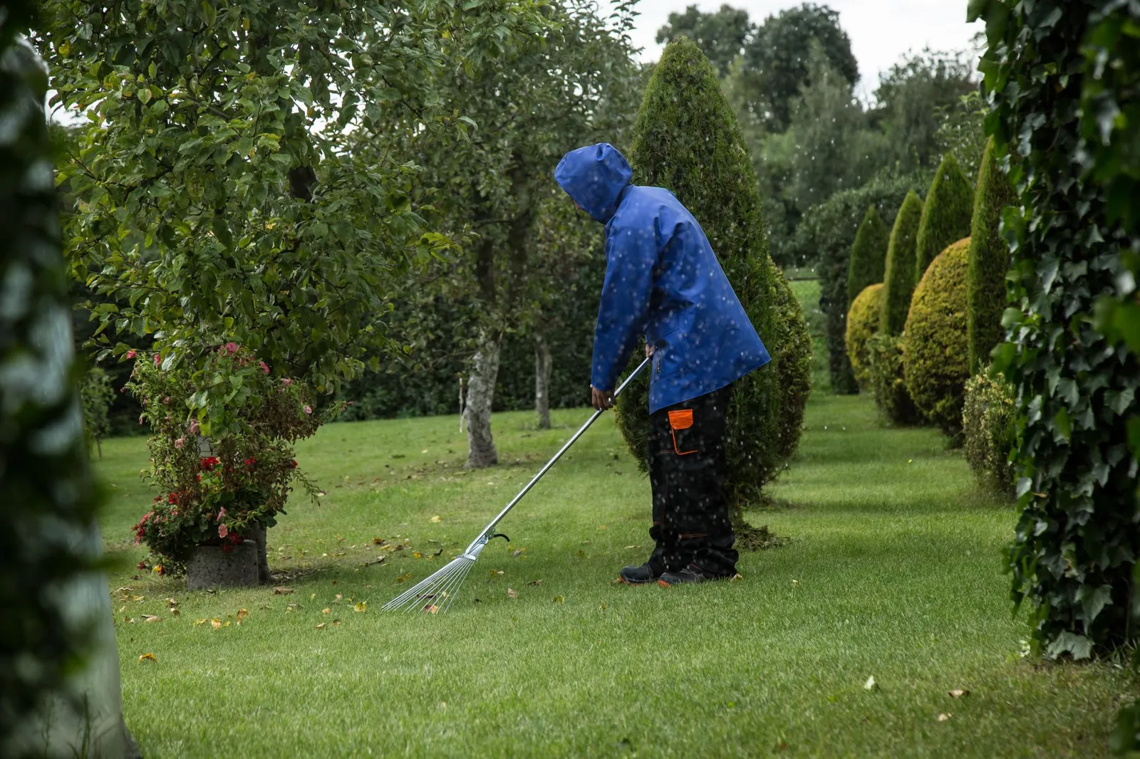 Site girişi ve otopark kar küreme