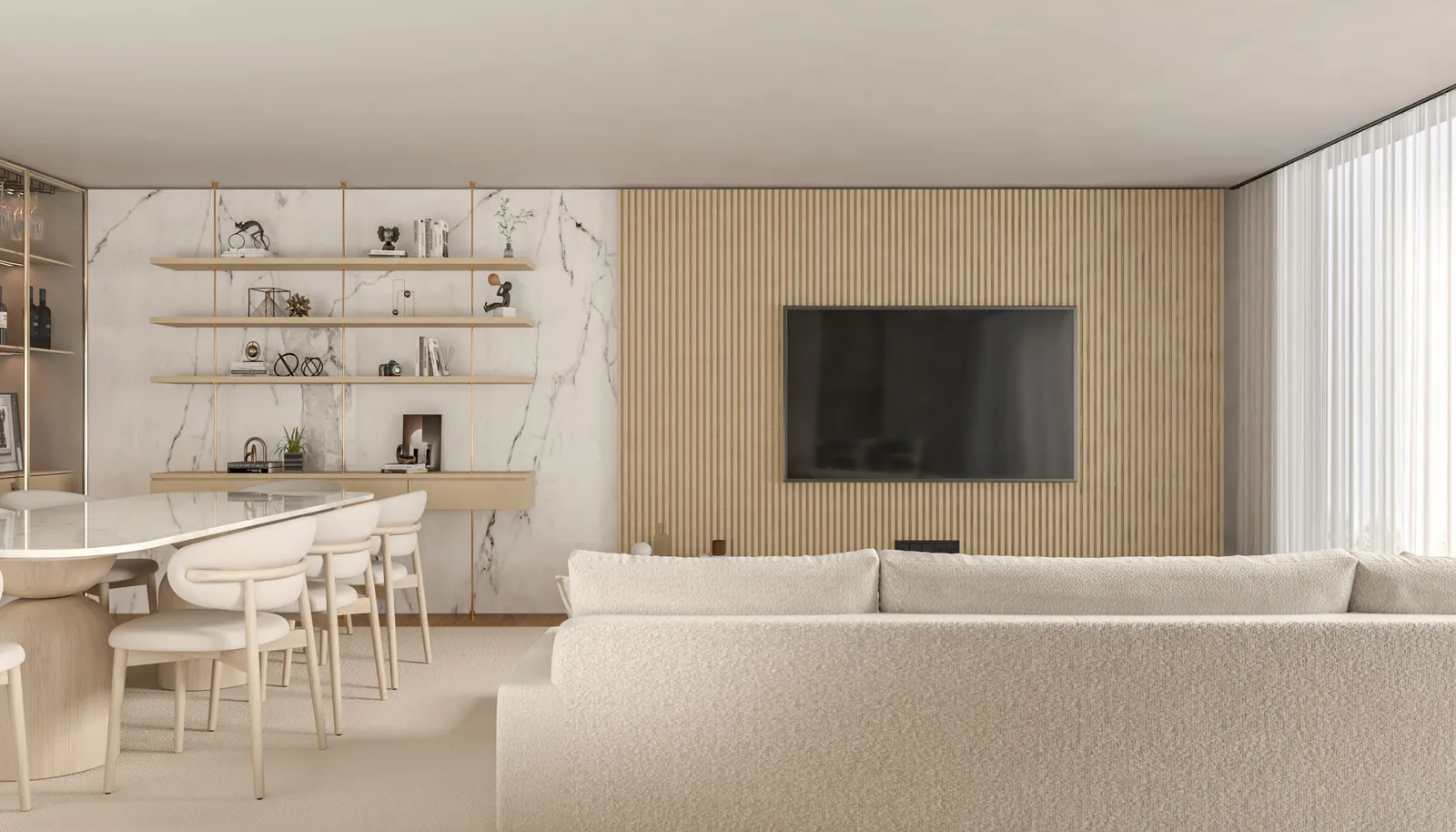 Daire için 3D görsel ve render